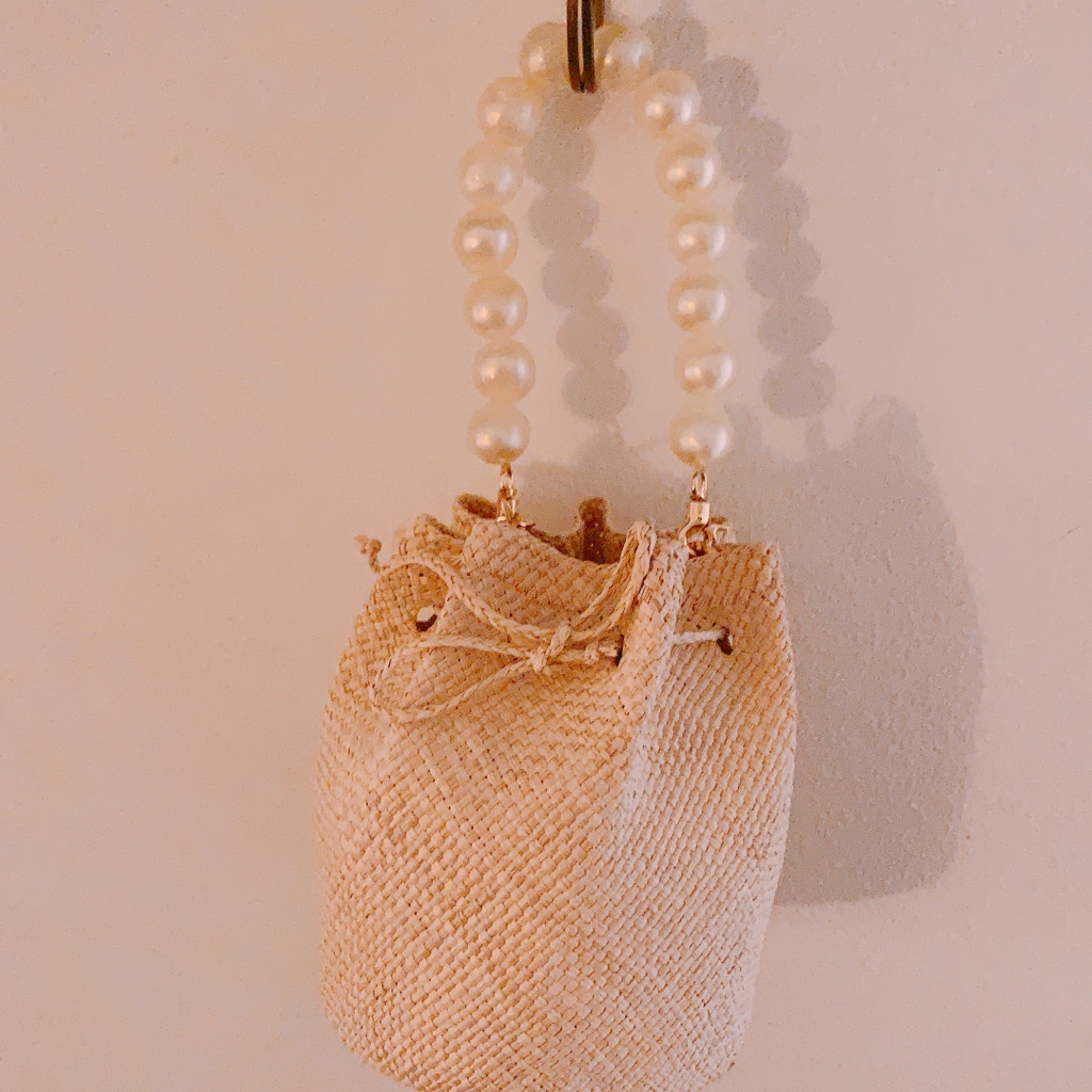 Palm Wicker Basket Bag